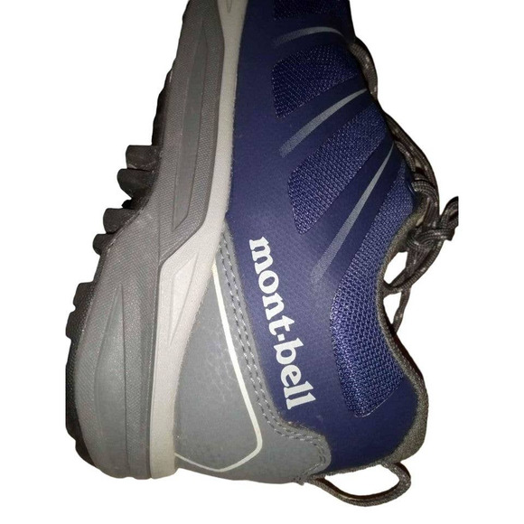Mont-Bell Hiking Trail Gripper Shoes Low-Cut Sneakers Size 7.5 Navy Blue - Picture 6 of 9